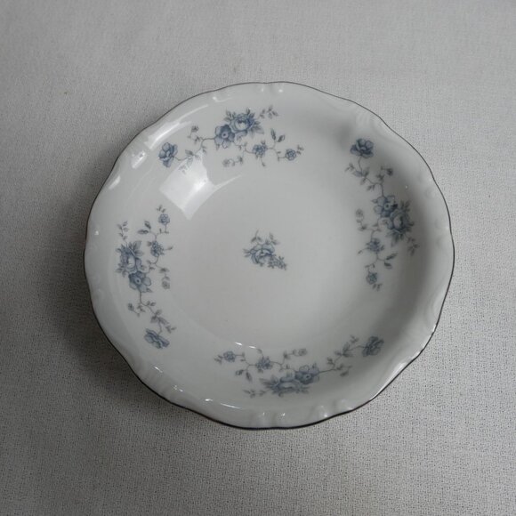 Set Of 4 Johann Haviland Bavaria Germany Blue Floral Fruit Dessert Bowls 5" VTG - Picture 4 of 7